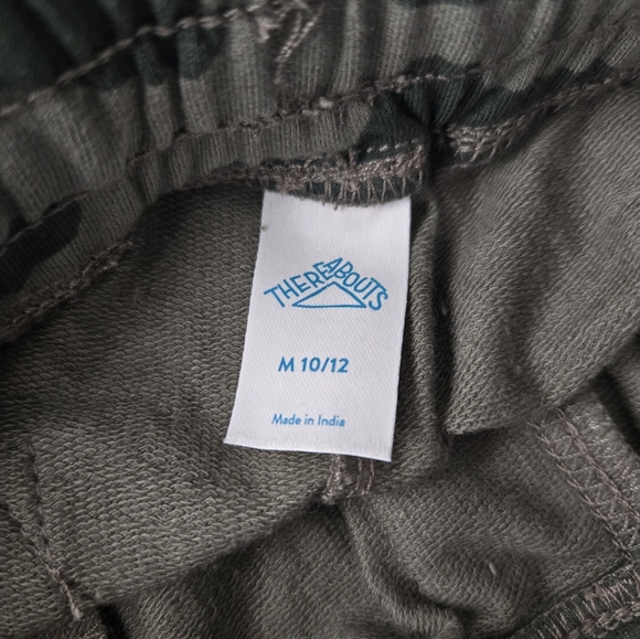 Thereabouts Boy's Green Camo Shorts with Drawstring and Pocket Size M 10/12. NTW - Picture 8 of 9